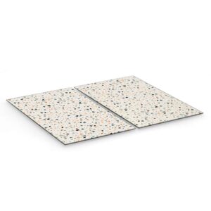 Herdabdeck-/Schneideplatten-Set "Terrazzo", 2-tlg.