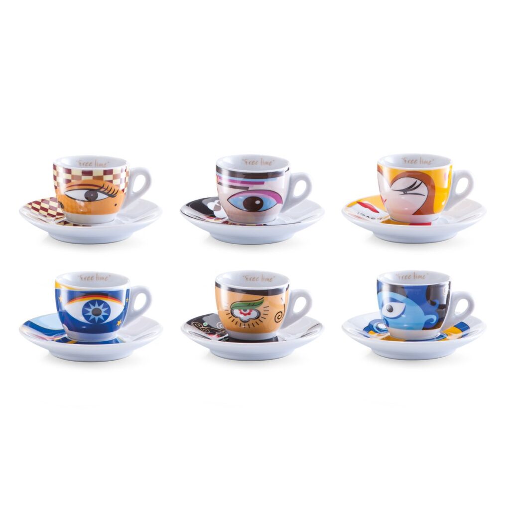 Espresso-Set "Magic Eyes", 12-tlg., Porzellan