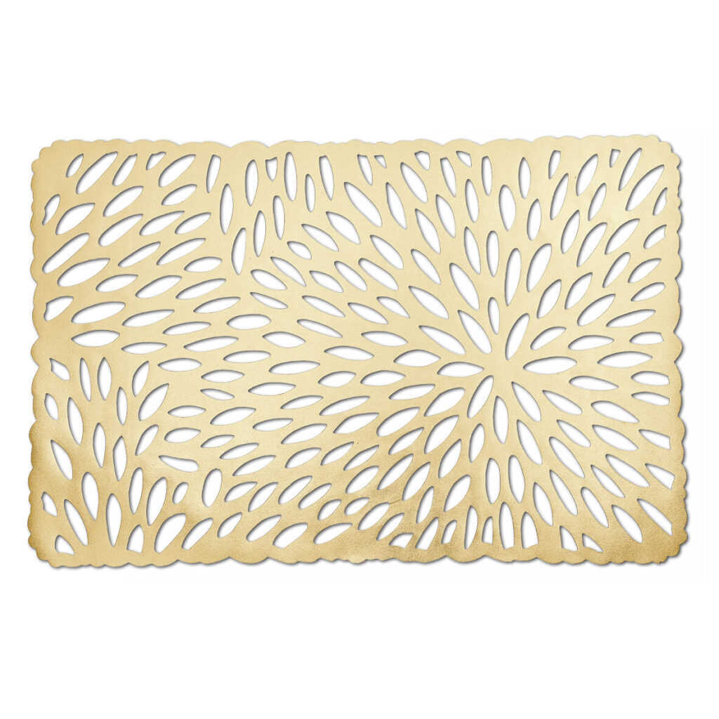 Platzset, Kunststoff, gold