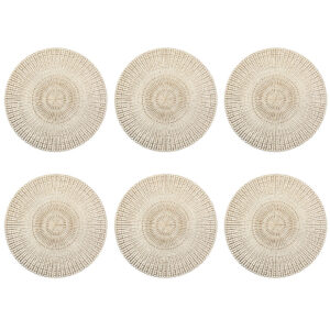 Platzset "Cut out", 6er Set, Kunststoff, gold