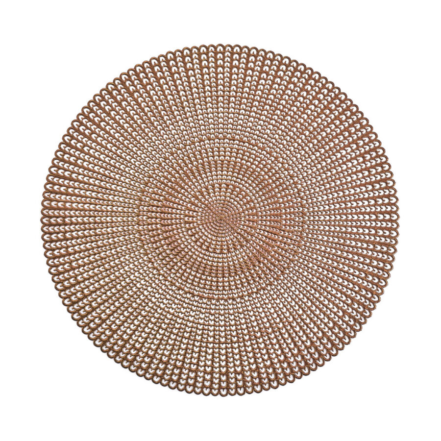 Platzset "Cut out", 6er Set, Kunststoff, kupfer