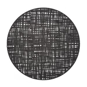 Platzset "Scribble", Kunststoff, schwarz