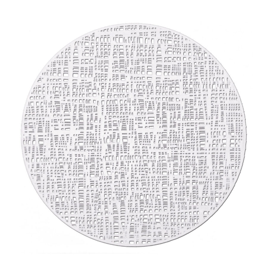 Platzset "Scribble", Kunststoff, weiß