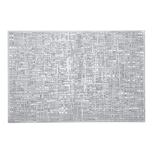 Platzset "Scribble",  Kunststoff, silber