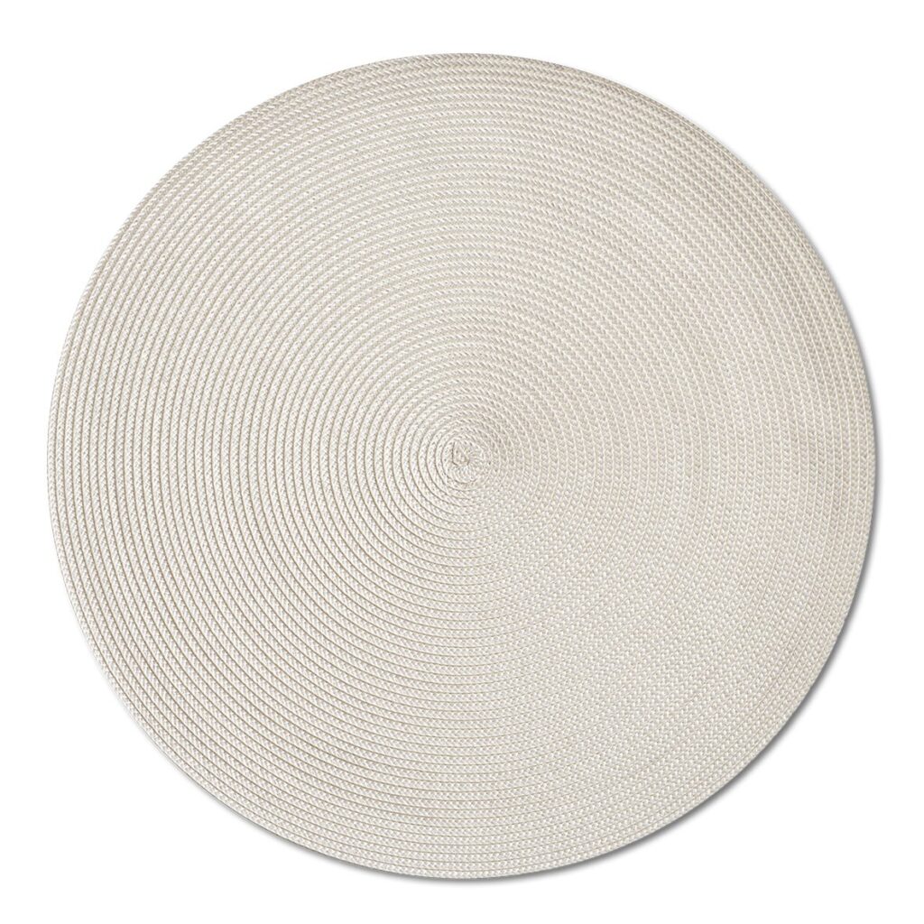 Platzset "Twist", Kunststoff, creme