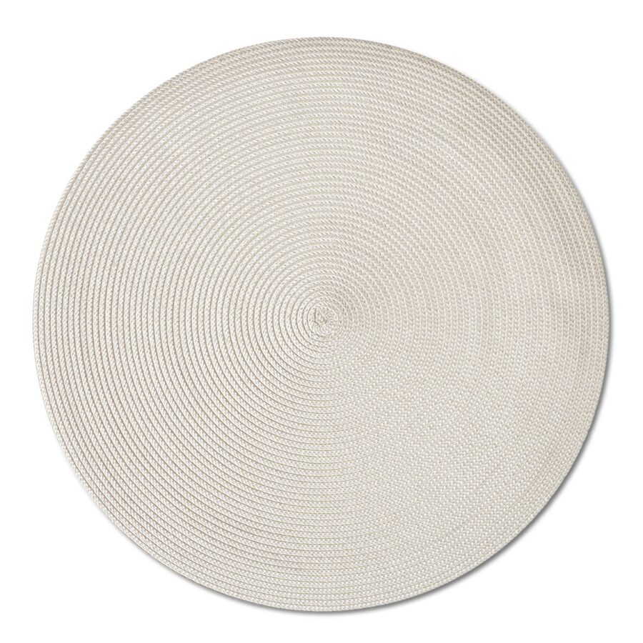 Platzset "Twist", Kunststoff, creme