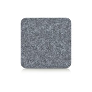 Glasuntersetzer-Set, 4-tlg., Filz, grau