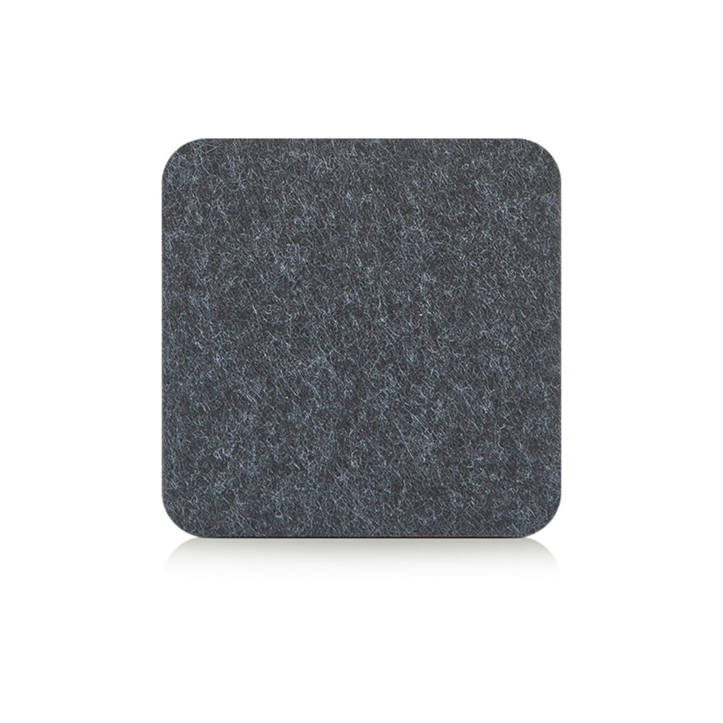 Glasuntersetzer-Set, 4-tlg., Filz, anthrazit