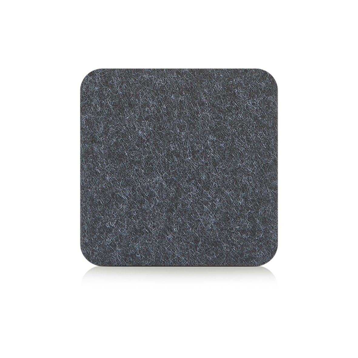 Glasuntersetzer-Set, 4-tlg., Filz, anthrazit