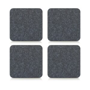 Glasuntersetzer-Set, 4-tlg., Filz, anthrazit