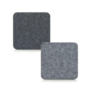 Glasuntersetzer-Set, 4-tlg., Filz, anthrazit