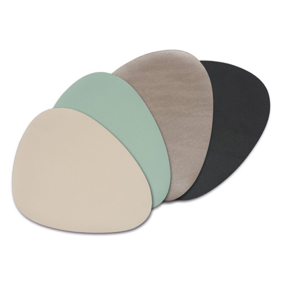 Platzset, Kunstleder, beige