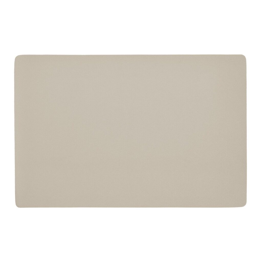 Platzset, Kunstleder, beige