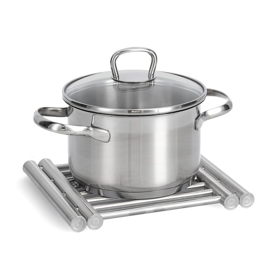 Topfuntersetzer, ausziehbar, Edelstahl