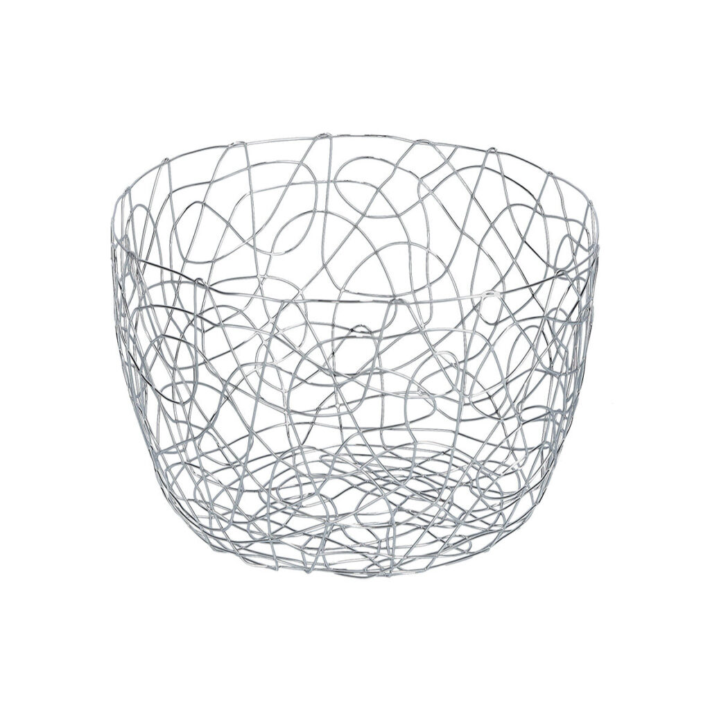 Obstkorb, Metall verchromt