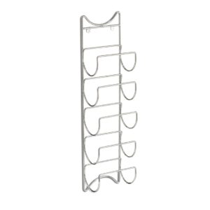 Wand-Flaschenhalter f.5 Flaschen, Metall verchromt