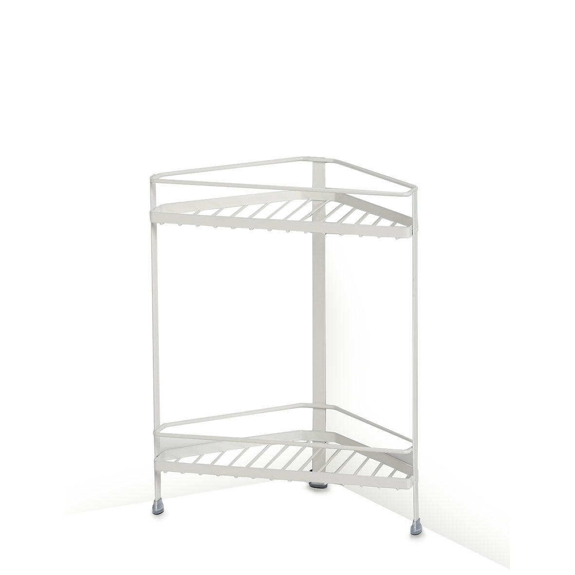 Eckregal, Metall, weiß