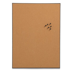 Pinboard, Kork/MDF/Kunststoff, schwarz