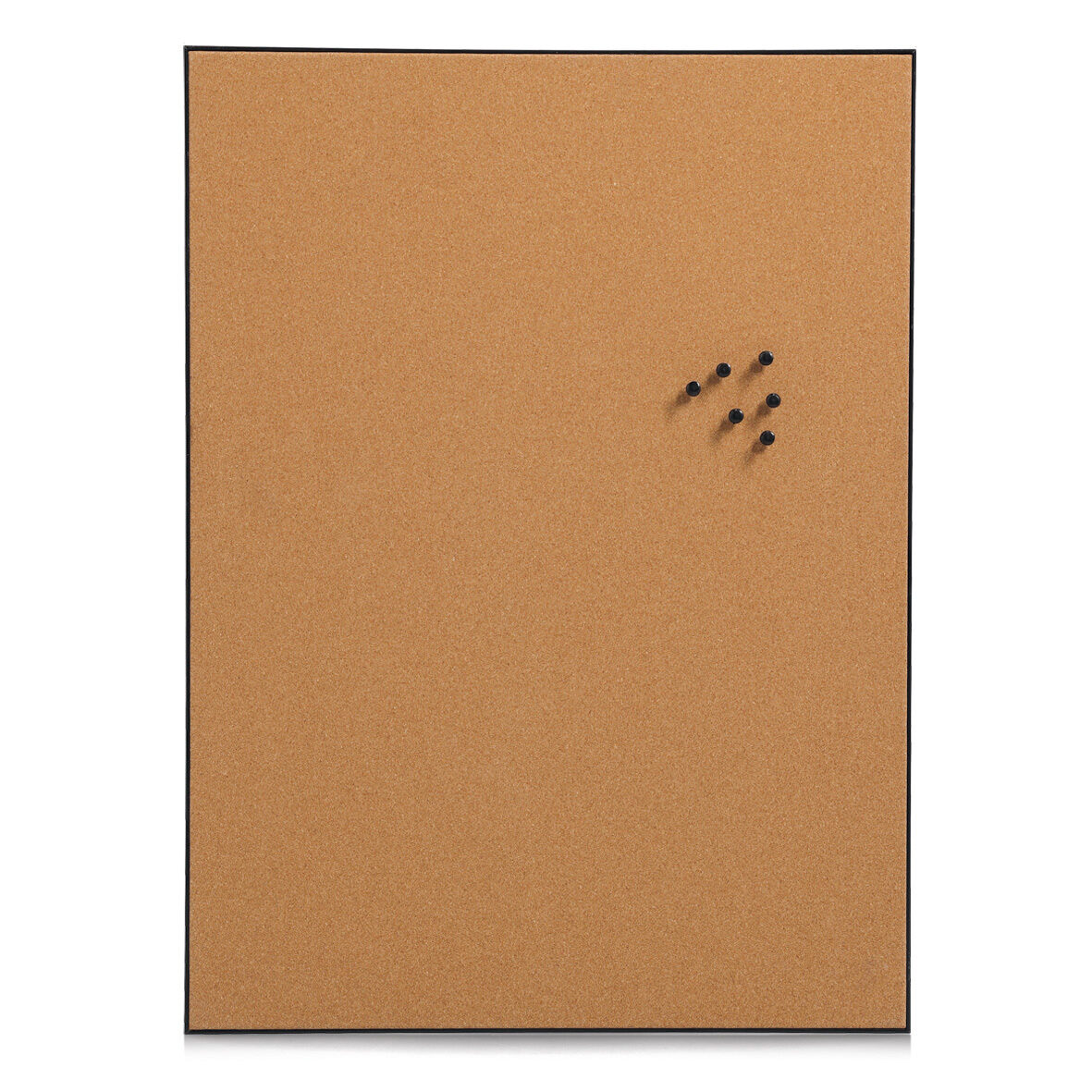 Pinboard, Kork/MDF/Kunststoff, schwarz