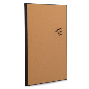 Pinboard, Kork/MDF/Kunststoff, schwarz