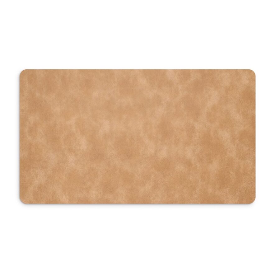 Schreibtischunterlage, Kunstleder, hellbraun