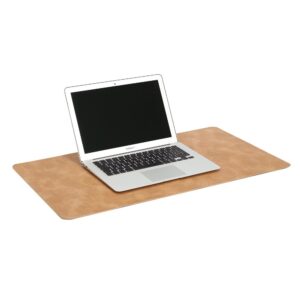 Schreibtischunterlage, Kunstleder, hellbraun