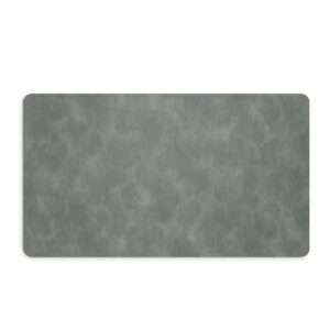 Schreibtischunterlage, Kunstleder, grau