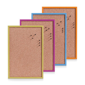 Pinboard, Kork/Kiefer, fbg. sort.