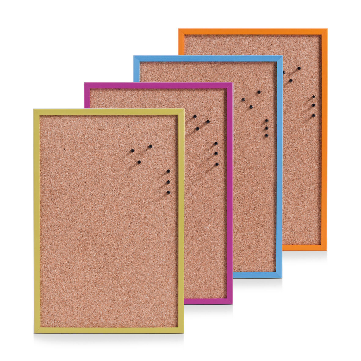 Pinboard, Kork/Kiefer, fbg. sort.