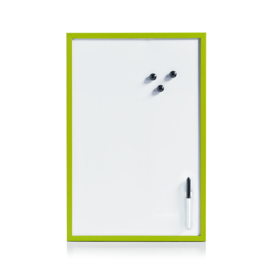 Magnet-/Schreibtafel, Metall/MDF, fbg. sort.