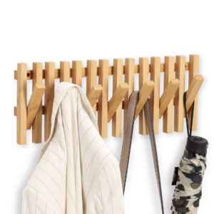 Wandgarderobe, Bambus