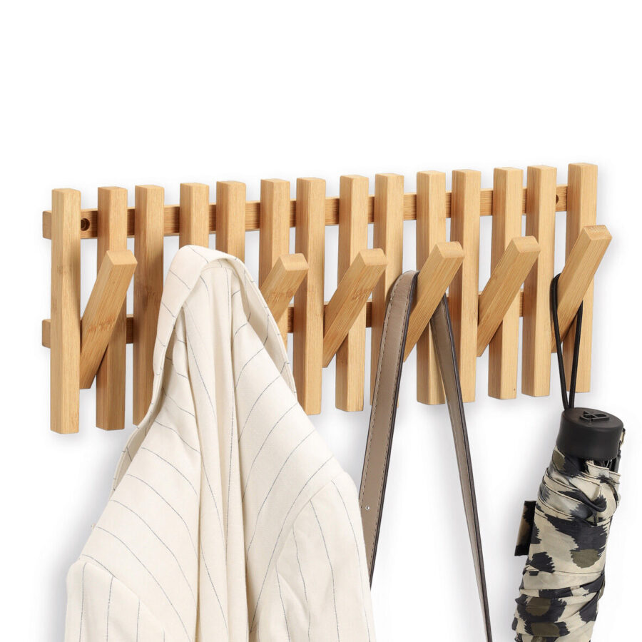 Wandgarderobe, Bambus