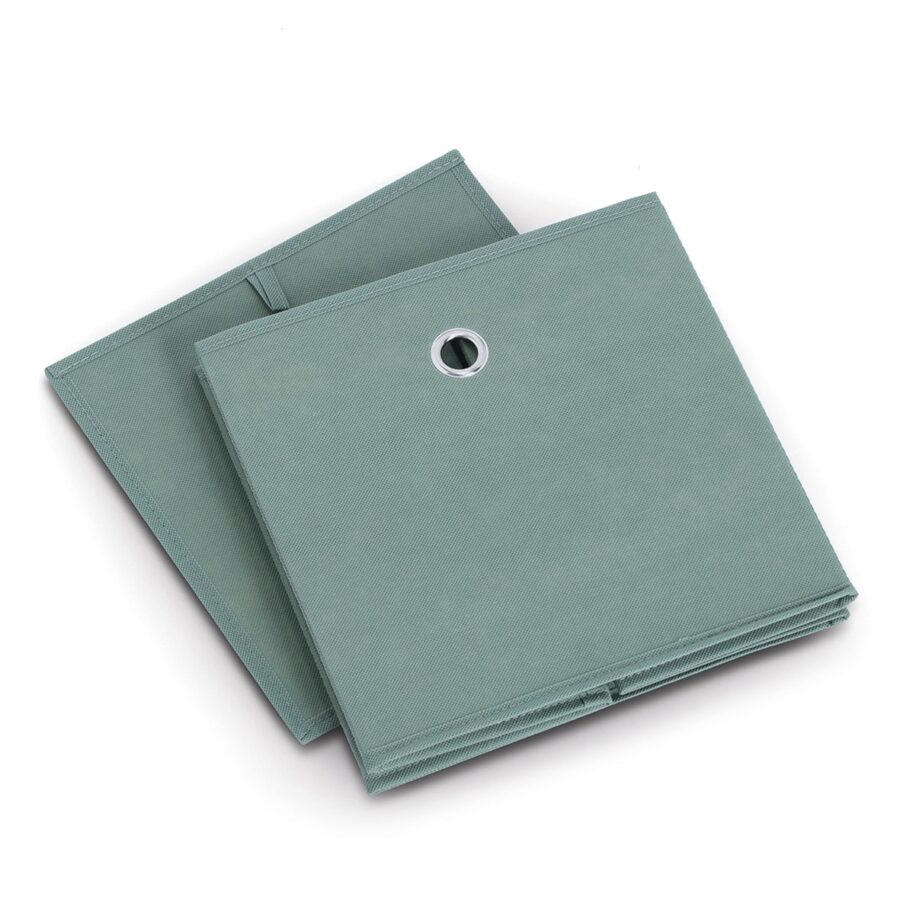 Aufbewahrungsbox , Vlies, salbei