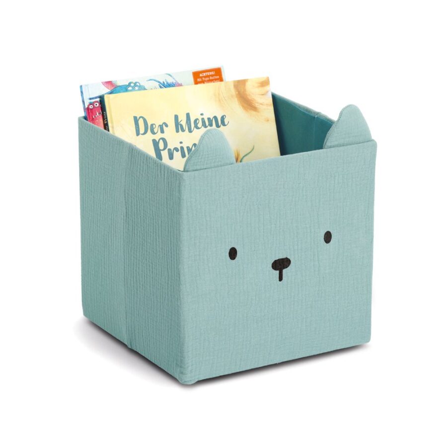 Aufbewahrungsbox "Bär", Musselin,