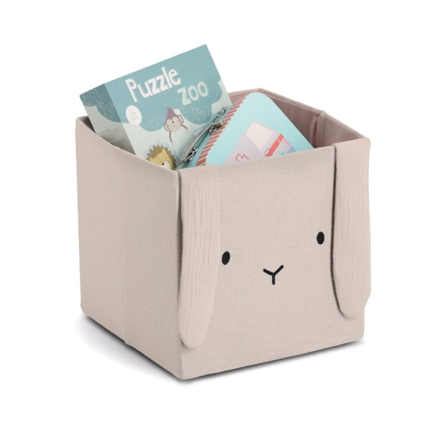 Aufbewahrungsbox "Hase", Musselin,