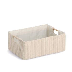 Aufbewahrungskorb, Baumwolle/Polyester/Holz,