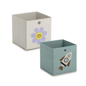 Aufbewahrungsbox "Rocket", Vlies, petrol