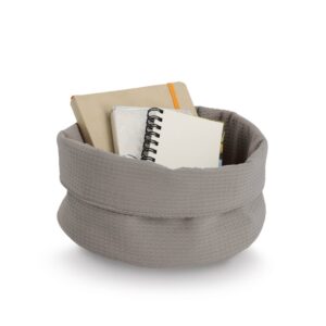 Aufbewahrungskorb, Waffelpiqué, Polyester, taupe