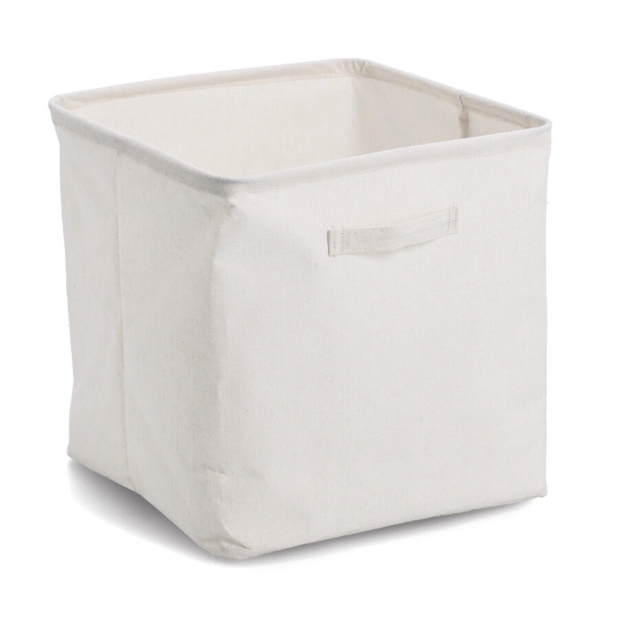 Aufbewahrungsbox, Polyester/Baumwolle, creme