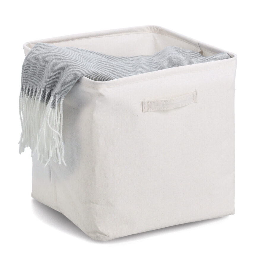 Aufbewahrungsbox, Polyester/Baumwolle, creme