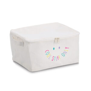 Aufbewahrungsbox "Cool Stuff" mit Reißverschluss,