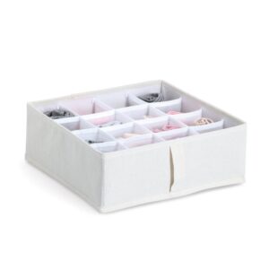 Aufbewahrungsbox mit 16 Fächern, Polyester/Vlies,