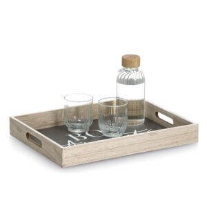 Serviertablett "Bon Appetit", MDF, anthrazit