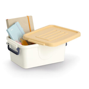 Aufbewahrungsboxen-Set, 3 tlg., Kunststoff, weiß/