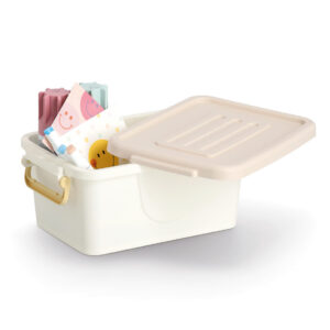 Aufbewahrungsboxen-Set, 3 tlg., Kunststoff, weiß/