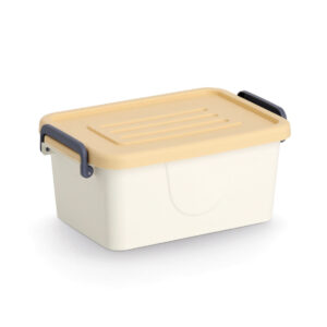 Aufbewahrungsboxen-Set, 3 tlg., Kunststoff, weiß/