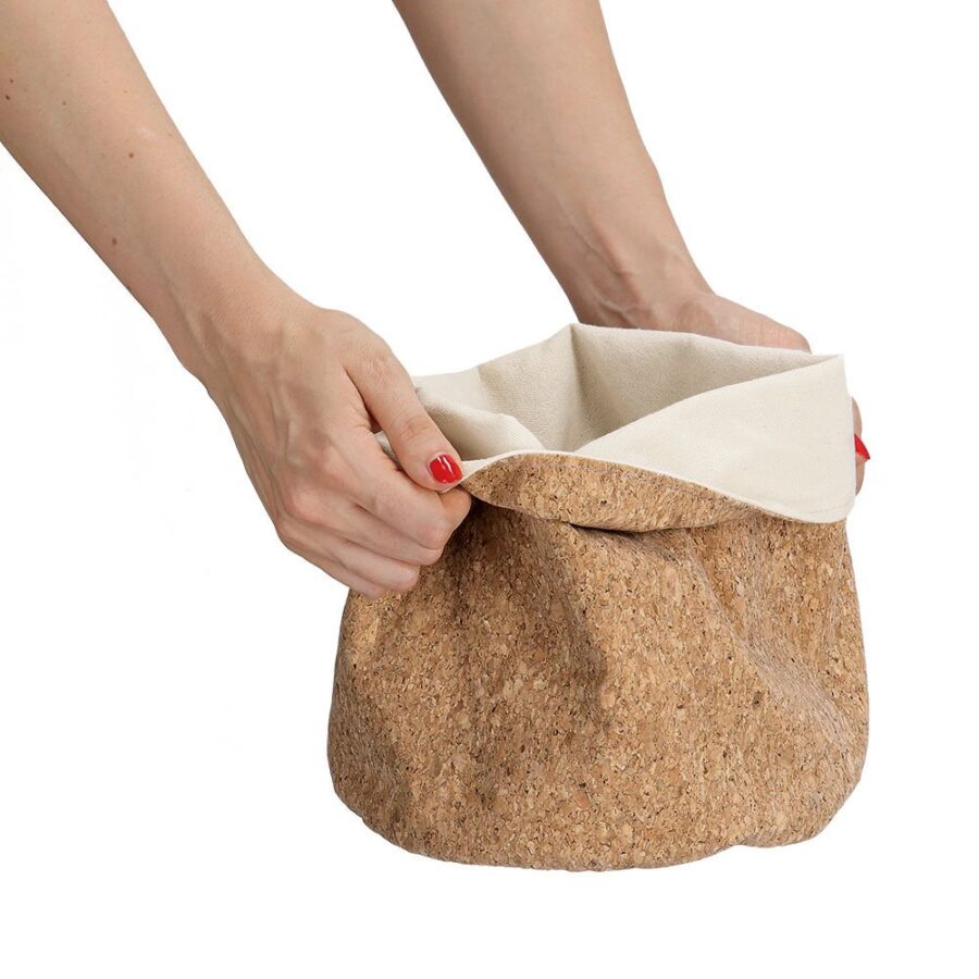 Aufbewahrungskorb, Kork/Baumwolle