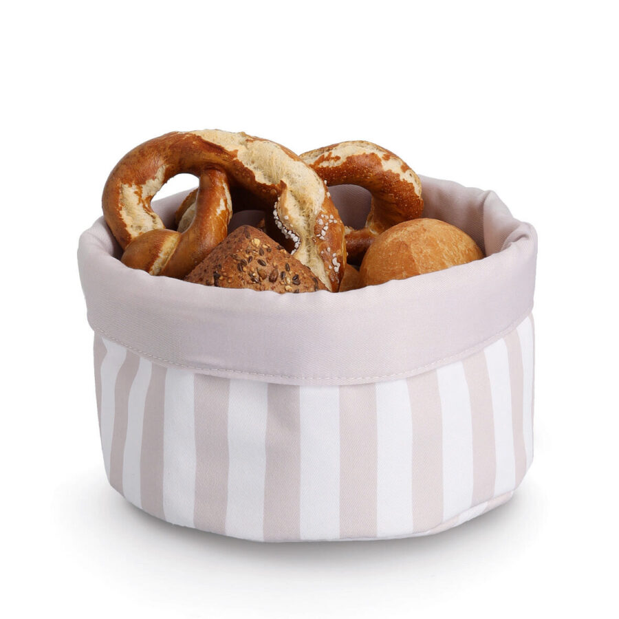 Brotbeutel "Stripes", wendbar, Baumwolle/Polyester