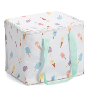 Kühltasche "Ice cream", Polyester/Kunststoff, weiß