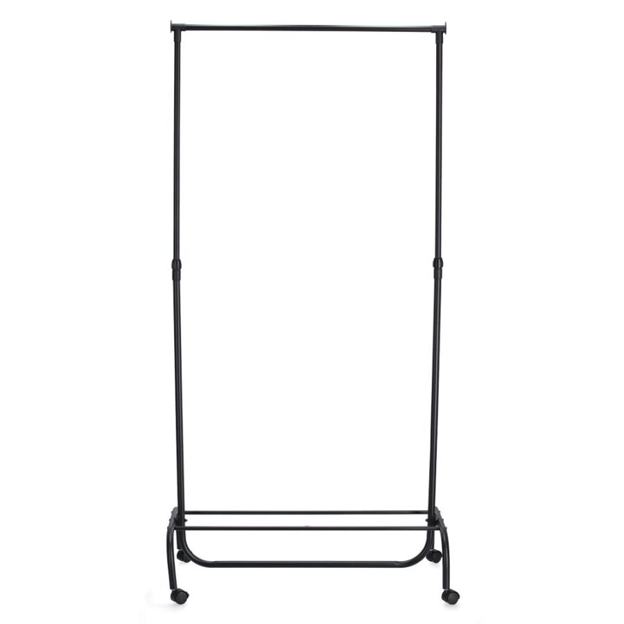 Rollkleiderständer, Metall/Kunststoff, schwarz